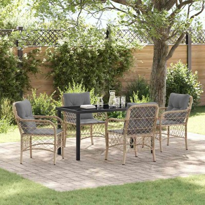 Garden dining set with...
