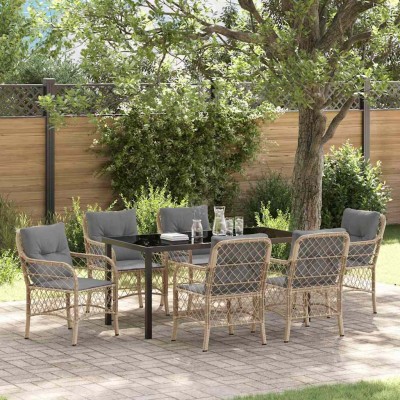 Garden dining set with...