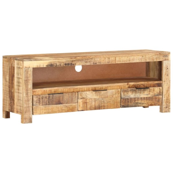 TV cabinet, 110x30x40cm, untreated mango wood