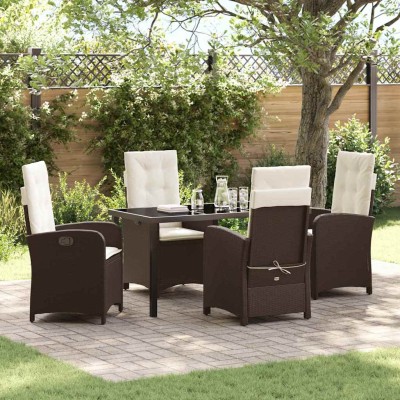 Garden dining set with...