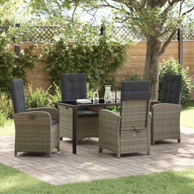 Garden dining set with...