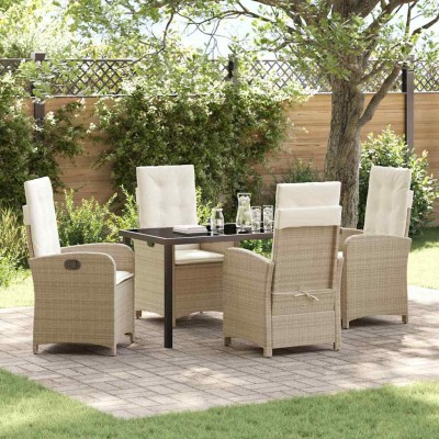 Garden dining set with...