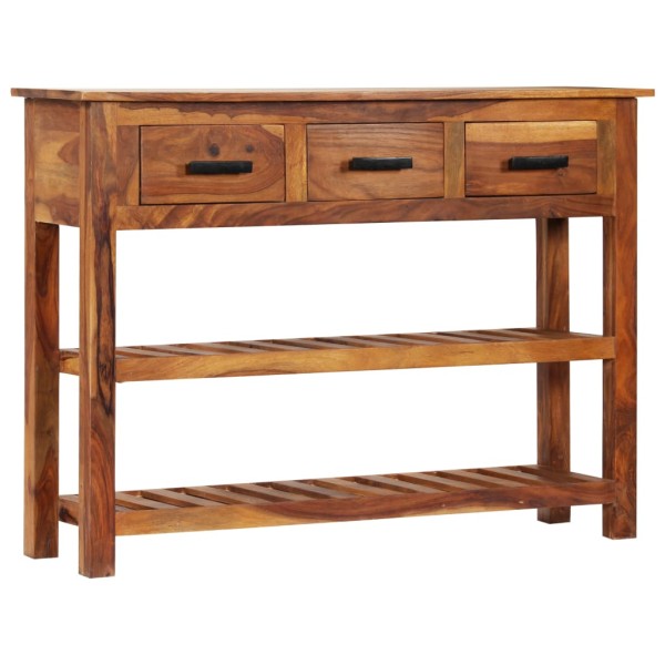 Side cabinet with 3 drawers, 110x30x80cm, solid acacia