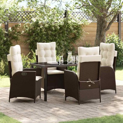 Garden dining set with...