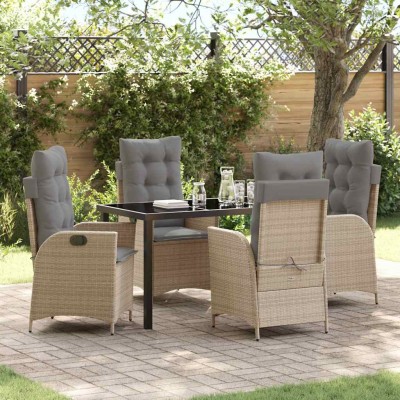 Garden dining set with...