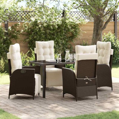 Garden dining set with...
