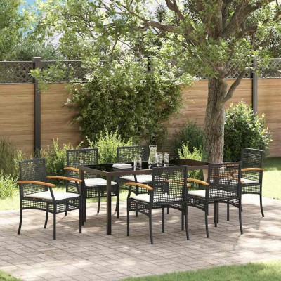 Garden dining set with...