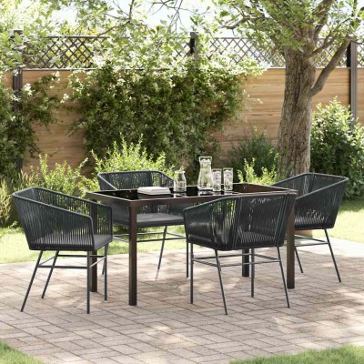 Garden dining set with...