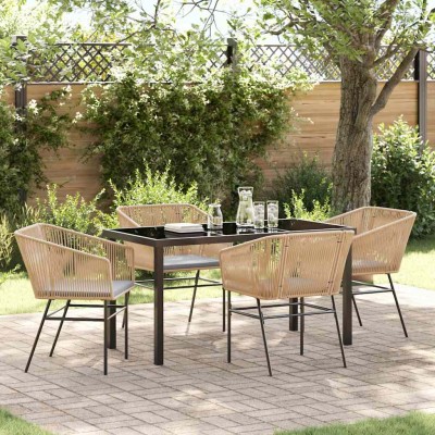 Garden dining set with...
