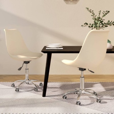 Swivel dining chairs, 2...