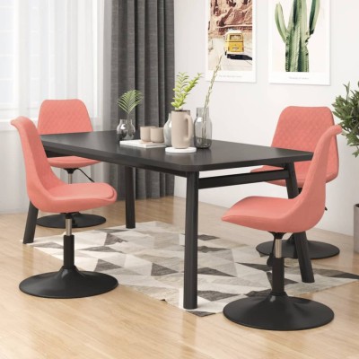 Swivel dining chairs, 4...