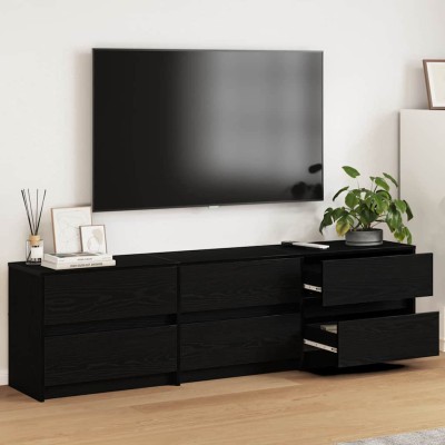 TV units 2 pcs Black oak...