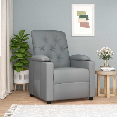 Reclining chair, light gray...