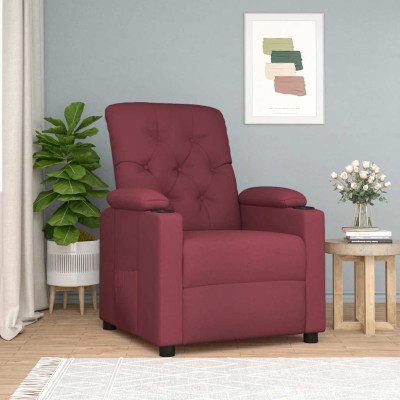 Reclining chair, red wine...