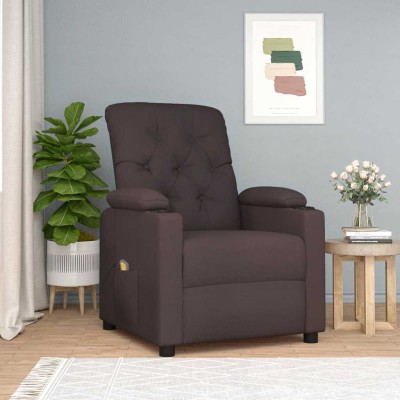 Massage chair, dark brown,...