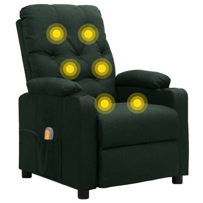 Massage chair, dark green,...