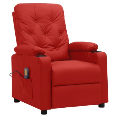 Massage chair, red wine...