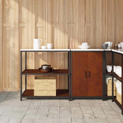 Kitchen storage set with...