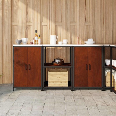 Kitchen storage set with...