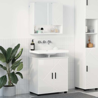 Bathroom furniture set with...
