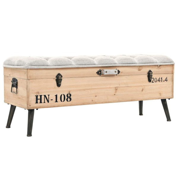 Bench-storage box, 110 cm, solid spruce wood