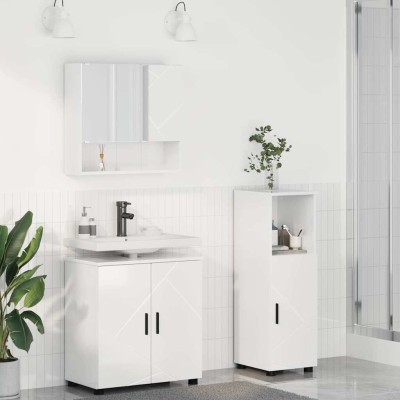 Bathroom furniture set with...