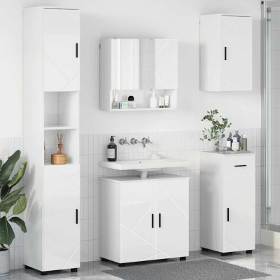 Bathroom furniture set with...