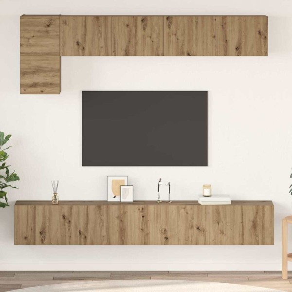 TV cabinet set 5 pcs Artisan oak