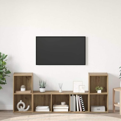 TV cabinet set 3 pcs Brown...