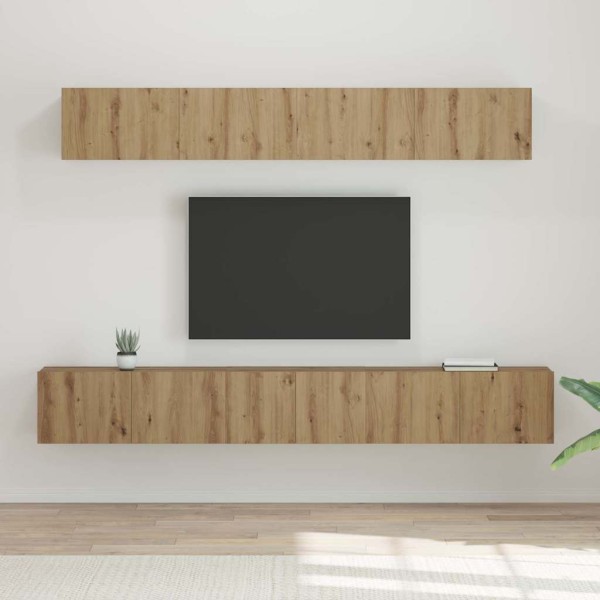 TV cabinet set 5 pcs Artisan oak
