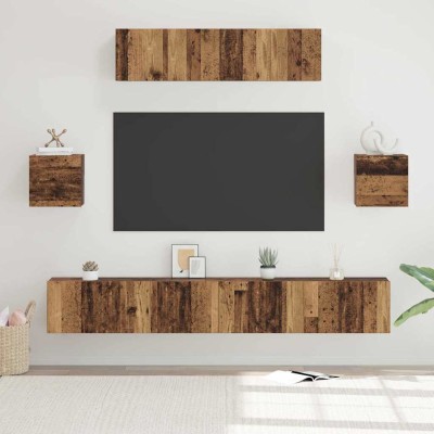 TV cabinet set 7 pcs...