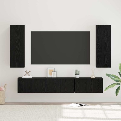 TV cabinet set 5 pcs Black...