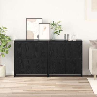 Side shelves 2 pcs black...