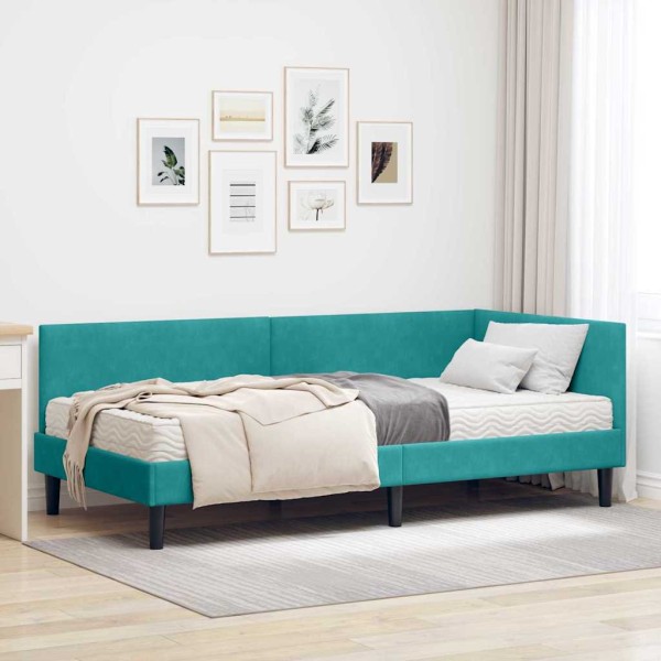 Corner bed construction with mattress 2 pcs Turkio Aksoma