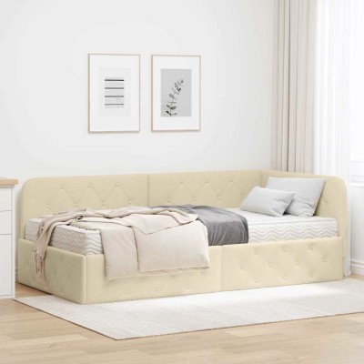 Corner bed structure Cream...
