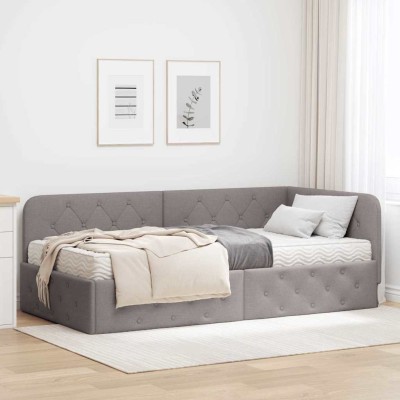 Corner bed structure Taupe...