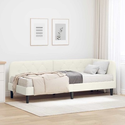 Corner bed structure Cream...