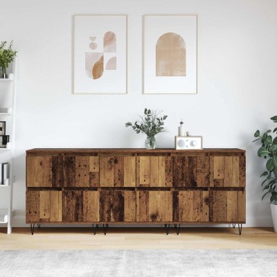 Side shelves 3 pcs Old wood