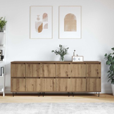 Side shelves 3 pcs Artisan oak