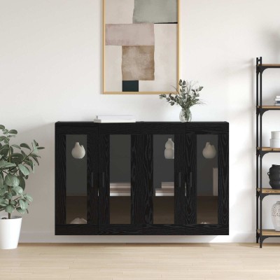 Wall cabinets 2 pcs black...