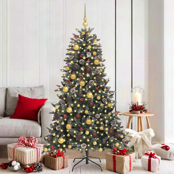 Artificial Christmas tree Green 180 cm PVC, plastic and steel