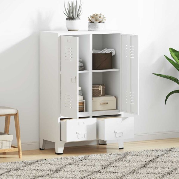 Wardrobe, white, 67x35x107cm, steel
