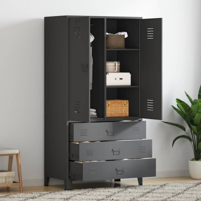 Wardrobe, anthracite color,...