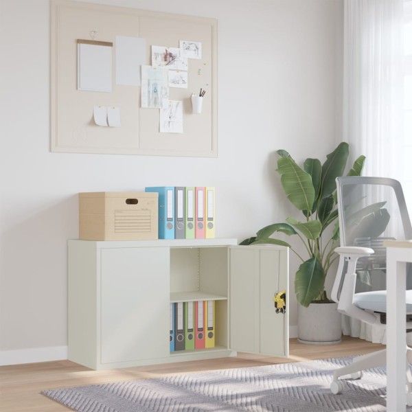 Cabinet for documents, light gray, 90x40x70cm, steel