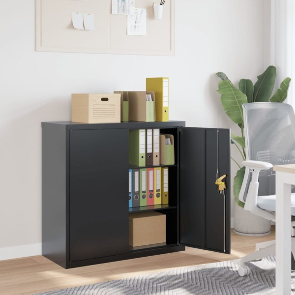 Cabinet for documents, anthracite color, 90x40x90cm, steel