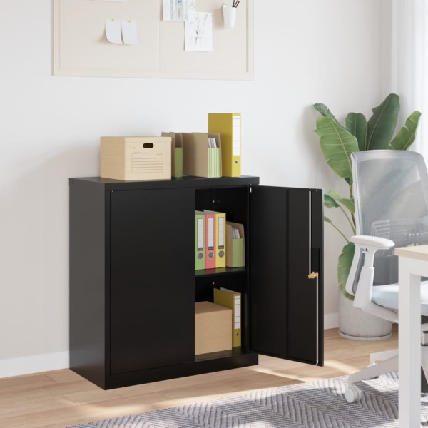 Cabinet for documents, black, 79x40x90cm, steel