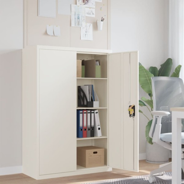 Cabinet for documents, white, 90x40x140cm, steel