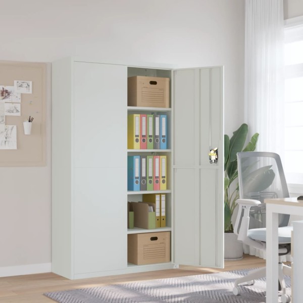 Cabinet for documents, light gray, 105x40x180cm, steel