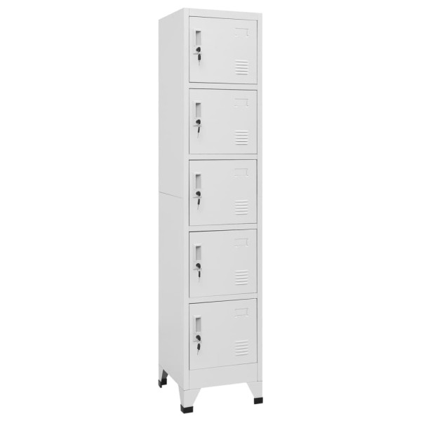 Dressing cabinet, light grey, 38x40x180cm, steel