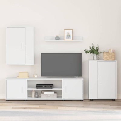 TV cabinet set 4 pcs White...